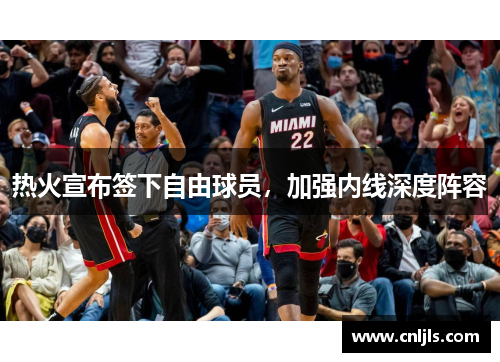 热火宣布签下自由球员，加强内线深度阵容
